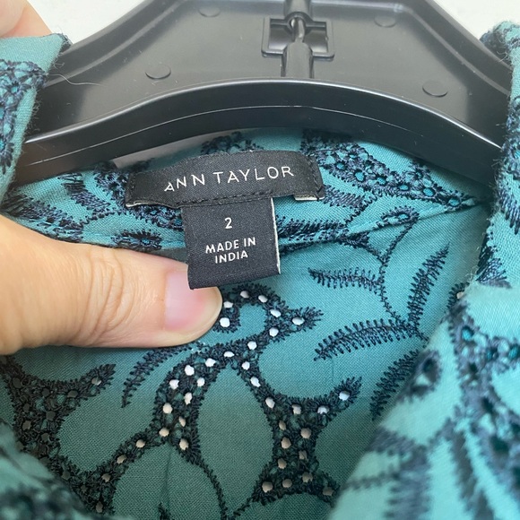 Ann Taylor Guipure Lace Shirt Dress - Picture 5 of 10